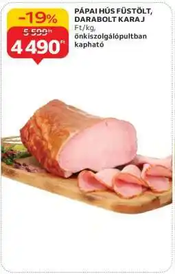 Auchan PÁPAI HÚS FÜSTÖLT, DARABOLT KARAJ ajánlat