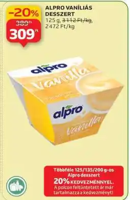Auchan ALPRO VANÍLIÁS DESSZERT ajánlat