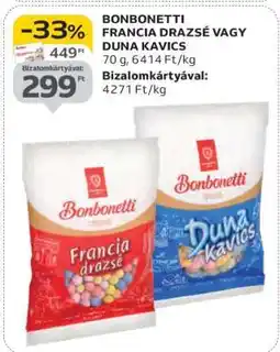 Auchan Bonbonetti Francia Drazsé vagy Duna Kavics ajánlat
