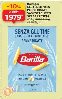 Auchan BARILLA GLUTÉNMENTES PENNE RIGATE VAGY SPAGHETTI SZÁRAZTÉSZTA ajánlat