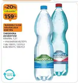 Auchan THEODORA Ásványvíz ajánlat