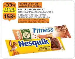 Auchan Nestlé Gabonaszelet ajánlat
