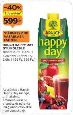 Auchan Rauch Happy Day Gyümölcslé ajánlat