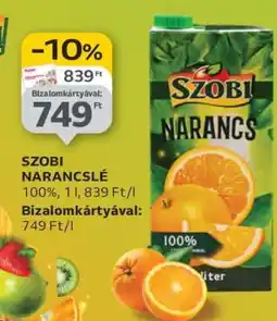 Auchan Szobi Narancslé ajánlat