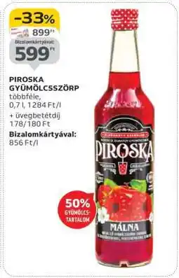 Auchan Piroska Gyümölcsszörp ajánlat