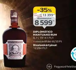 Auchan Diplomático Mantuano Rum ajánlat