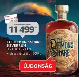 Auchan THE DEMON’S SHARE 6 ÉVES RUM ajánlat