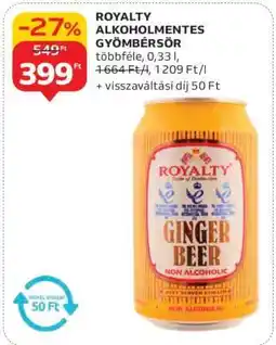 Auchan ROYALTY ALKOHOLMENTES GYÖMBÉRSÖR ajánlat
