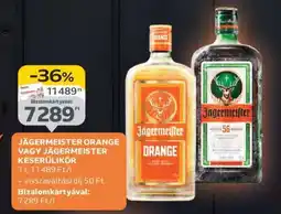 Auchan JÄGERMEISTER ORANGE VAGY JÄGERMEISTER KESERŰLIKŐR ajánlat