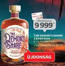 Auchan THE DEMON’S SHARE 3 ÉVES RUM ajánlat