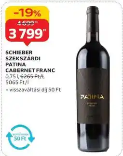 Auchan SCHIEBER SZEKSZÁRDI PATINA CABERNET FRANC ajánlat