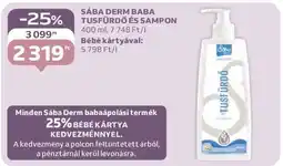 Auchan Sába Derm Baba Tusfürdő és Sampon ajánlat