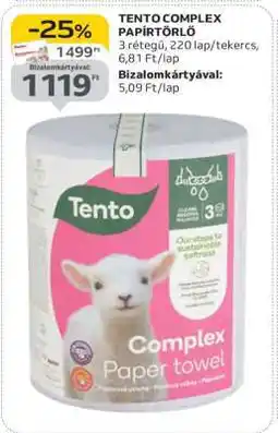 Auchan Tento Complex Papírtörlő ajánlat