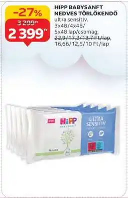 Auchan HIPP BABYSANFT NEDVES TÖRLŐKENDŐ ajánlat
