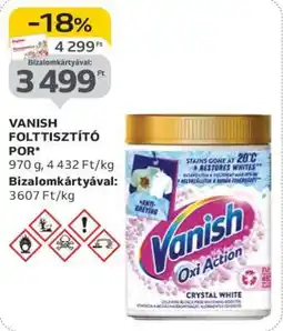 Auchan VANISH FOLTTISZTÍTÓ POR ajánlat