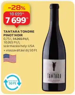 Auchan TANTARA TONDRE PINOT NOIR ajánlat