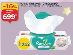 Auchan PAMPERS NEDVES TÖRLŐKENDŐ ajánlat