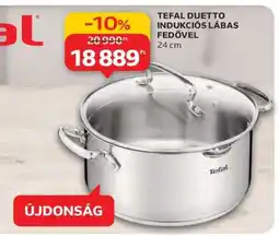 Auchan TEFAL DUETTO INDUKCIÓS LÁBAS FEDŐVEL ajánlat