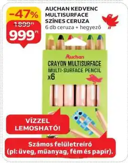 Auchan AUCHAN KEDVENC MULTISURFACE SZÍNES CERUZA ajánlat
