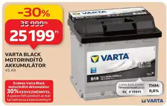 VARTA BLACK MOTORINDÍTÓ AKKUMULÁTOR
