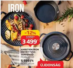 Auchan AMBITION IRON ÖNTÖTTVAS SERPENYŐ ajánlat