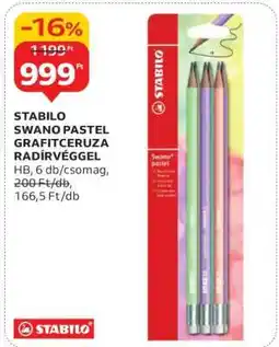 Auchan STABILO Swano Pastel Grafitceruza Radírvéggel ajánlat
