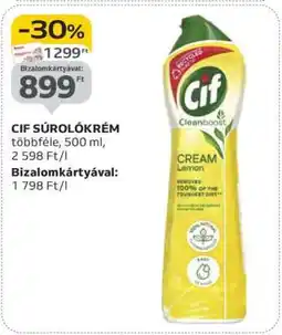 Auchan CIF Súrolókrém ajánlat