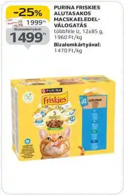Auchan PURINA FRISKIES ALUTASAKOS MACSKAELEDEL-VÁLOGATÁS ajánlat