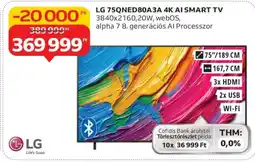 Auchan LG 75QNED80A3A 4K AI SMART TV ajánlat