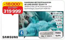 Auchan SAMSUNG QE75Q7FAAUXXH 4K UHD SMART QLED TV ajánlat