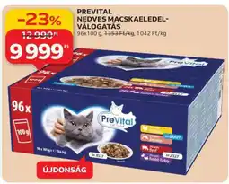 Auchan PREVITAL NEDVES MACSKAELEDEL-VÁLOGATÁS ajánlat