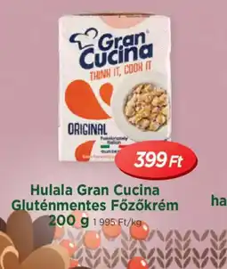 Real Hulala Gran Cucina Gluténmentes Főzőkrém ajánlat