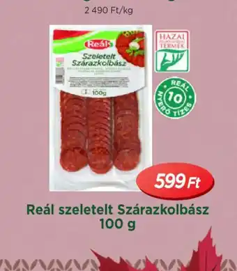 Real Reál szeletelt Szárazkolbász ajánlat