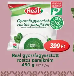 Real Reál gyorsfagyasztott rostos parajkrém ajánlat