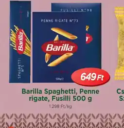 Real Barilla Spaghetti, Penne rigate, Fusilli ajánlat