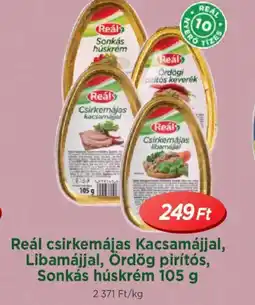 Real Reál csirkemájas ajánlat