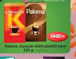 Real Paloma, Karaván őrölt-pörkölt kávé ajánlat