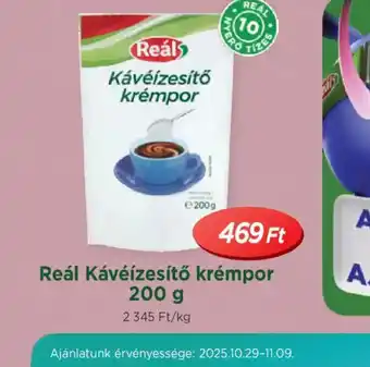 Real Reál Kávéízesítő krémpor ajánlat