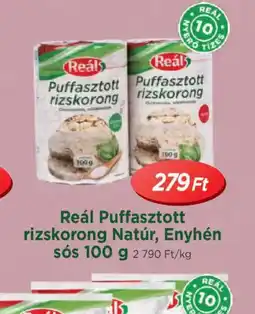 Real Reál Puffasztott rizskorong ajánlat