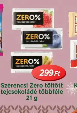 Real Szerencsi Zero töltött tejcsokoládé ajánlat