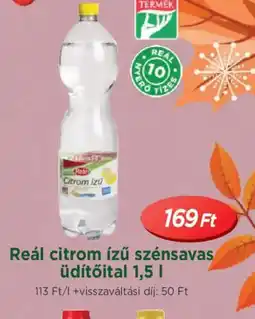 Real Reál citrom ízű szénsavas üdítőital ajánlat