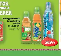 Real Kubu gyümölcsital és ízesített víz ajánlat