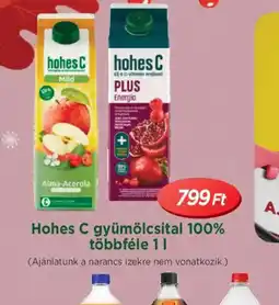 Real Hohes C gyümölcsital 100% ajánlat
