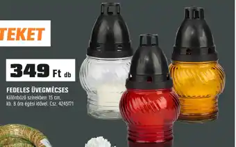 OBI FEDELES ÜVEGMÉCSES Különböző színekben: 15 cm, ajánlat