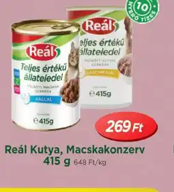 Real Reál Kutya, Macskakonzerv ajánlat