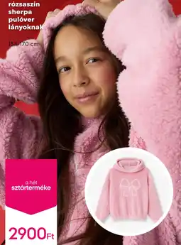 Pepco Rózsaszín sherpa pulóver lányoknak ajánlat