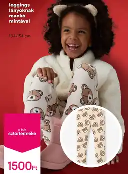 Pepco Leggings lányoknak mackó mintával ajánlat