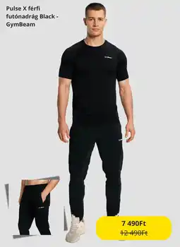 GymBeam Pulse X férfi futónadrág Black ajánlat
