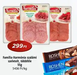 Real Família Harmónia szalámi szeletelt ajánlat