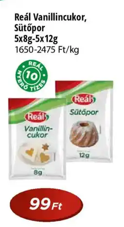 Real Reál Vanillincukor, Sütőpor ajánlat